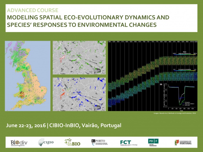 ADVANCED COURSE: MODELING SPATIAL ECO-EVOLUTIONARY DYNAMICS AND SPECIES’ RESPONSES TO ENVIRONMENTAL CHANGES
