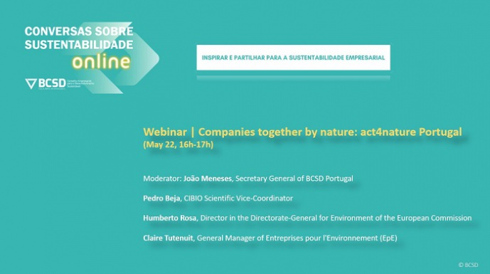 WEBINAR “Companies together by nature: act4nature Portugal”
