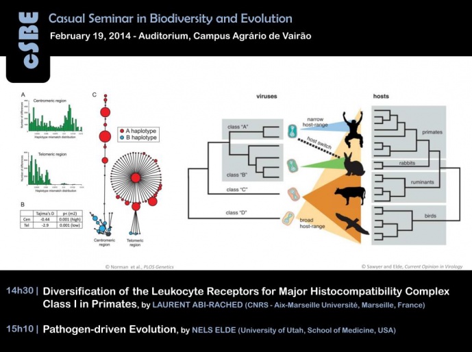 CASUAL SEMINAR IN BIODIVERSITY AND EVOLUTION BY LAURENT ABI-RACHED &amp; NELS ELDE