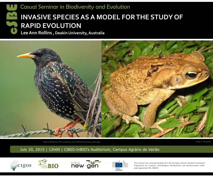 INVASIVE SPECIES AS A MODEL FOR THE STUDY OF RAPID EVOLUTION