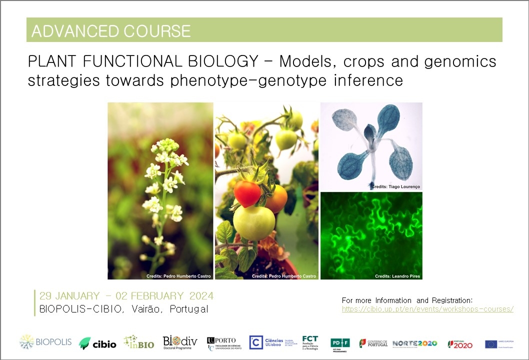 PLANT FUNCTIONAL BIOLOGY - Models, crops and genomics strategies towards phenotype-genotype inference