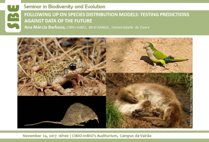 FOLLOWING UP ON SPECIES DISTRIBUTION MODELS: TESTING PREDICTIONS AGAINST DATA OF THE FUTURE
