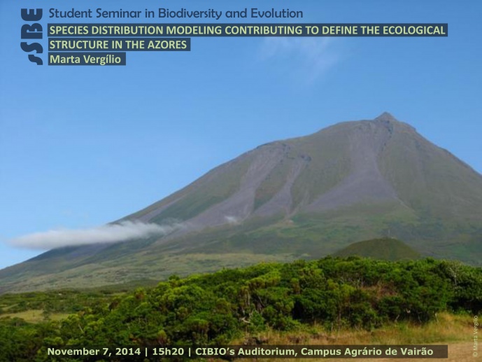 SPECIES DISTRIBUTION MODELING CONTRIBUTING TO DEFINE THE ECOLOGICAL STRUCTURE IN THE AZORES