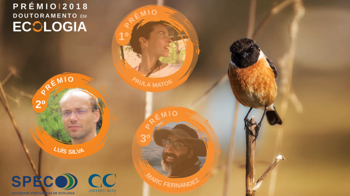 CIBIO-InBIO RESEARCHER DISTINGUISHED BY THE PHD AWARD IN ECOLOGY - AMADEU DIAS FOUNDATION